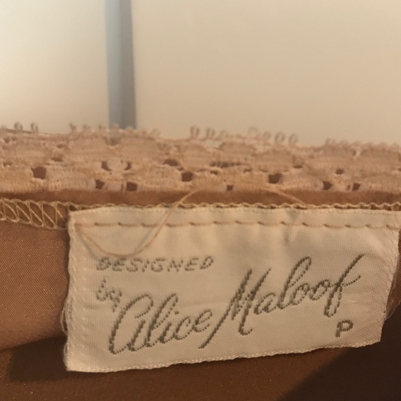 Petite Nude Vintage Lingerie Top by Alice Maloof! - Picture 5 of 6